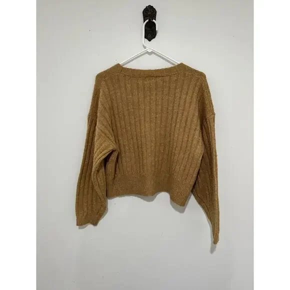 A New Day Button Front Cardigan Short Camel Color Size XS - Picture 6 of 7